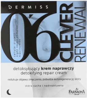 Farmona Dermiss Renewal crème de nuit détoxifiante pour restaurer la surface de la peau