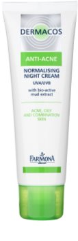 Farmona Dermacos Anti-Acne crème de nuit normalisante pour réguler la production de sébum