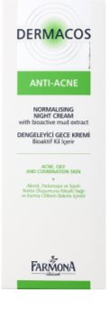 Farmona Dermacos Anti-Acne crème de nuit normalisante pour réguler la production de sébum