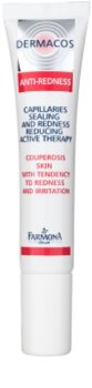 Farmona Dermacos Anti-Redness aktywne serum żelowe wzmacniające drobne żyłki, zapobiegające ich pękaniu