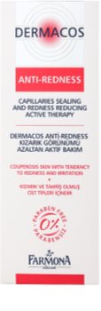 Farmona Dermacos Anti-Redness aktywne serum żelowe wzmacniające drobne żyłki, zapobiegające ich pękaniu