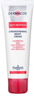 Farmona Dermacos Anti-Redness posilující noční krém zabraňujíci praskání a tvorbě nových rozšířených žilek