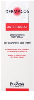 Farmona Dermacos Anti-Redness crème de nuit raffermissante anti-fissuration et anti-formation de nouveaux vaisseaux dilatés