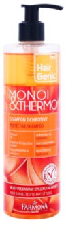 Farmona Hair Genic Monoi & Thermo ápoló sampon a hajformázáshoz, melyhez magas hőfokot használunk