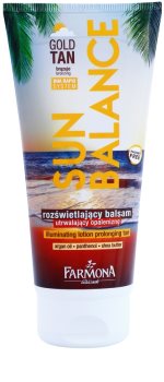 Farmona Sun Balance leite bronzeador para prolongar o bronzeado