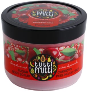 Farmona Tutti Frutti Cherry & Currant exfoliant din zahar pentru corp
