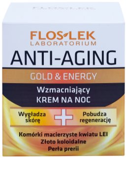FlosLek Laboratorium Anti-Aging Gold & Energy wzmacniający krem na noc