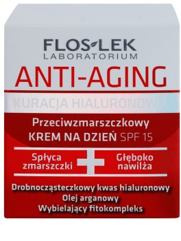 FlosLek Laboratorium Anti-Aging Hyaluronic Therapy denní hydratační krém proti stárnutí pleti SPF 15