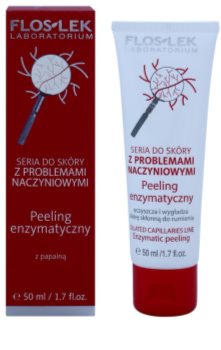 FlosLek Laboratorium Dilated Capillaries exfoliante enzimático para pieles sensibles y con rojeces