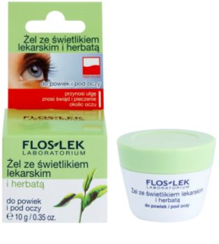 FlosLek Laboratorium Eye Care gel contour des yeux à l'euphraise et thé vert