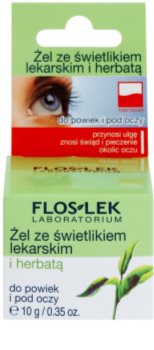 FlosLek Laboratorium Eye Care gel contour des yeux à l'euphraise et thé vert