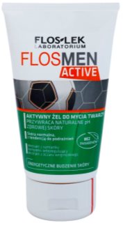 FlosLek Laboratorium FlosMen Active gel de limpeza para pele sensível e irritada