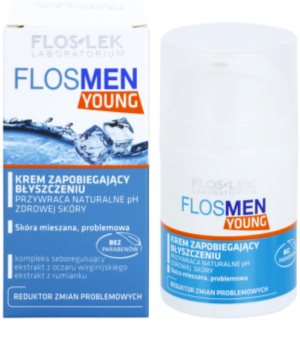 FlosLek Laboratorium FlosMen Young krém proti lesknutí pleti a rozšířeným pórům