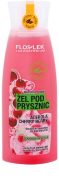 FlosLek Laboratorium Natural Body Acerola & Cherry Berry osvěžující sprchový gel
