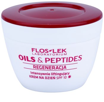 FlosLek Laboratorium Oils & Peptides Regeneration 60+ intenzivna lifting krema SPF 10