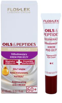 FlosLek Laboratorium Oils & Peptides Regeneration 60+ Augencreme mit remodellierendem Effekt