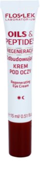 FlosLek Laboratorium Oils & Peptides Regeneration 60+ Augencreme mit remodellierendem Effekt