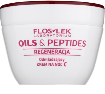 FlosLek Laboratorium Oils & Peptides Regeneration 60+ regenerujący krem na noc o działaniu odmładzającym