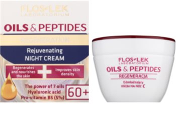 FlosLek Laboratorium Oils & Peptides Regeneration 60+ Regenerating Night Cream With Rejuvenating Effect