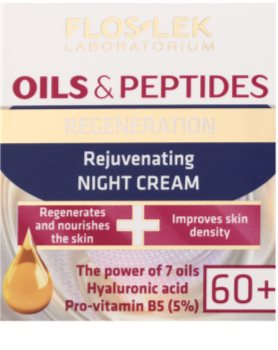 FlosLek Laboratorium Oils & Peptides Regeneration 60+ Regenerating Night Cream With Rejuvenating Effect