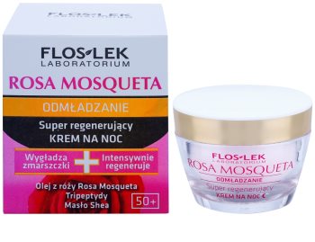 FlosLek Laboratorium Rosa Mosqueta Rejuvenation 50+ інтенсивний нічний крем для відновлення шкіри