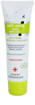 FlosLek Pharma Anti Acne mattierende Creme für Haut mit kleinen Makeln