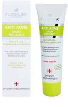 FlosLek Pharma Anti Acne mattierende Creme für Haut mit kleinen Makeln