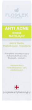 FlosLek Pharma Anti Acne mattierende Creme für Haut mit kleinen Makeln