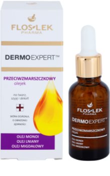 FlosLek Pharma DermoExpert Oils arcolaj ránctalanító hatással