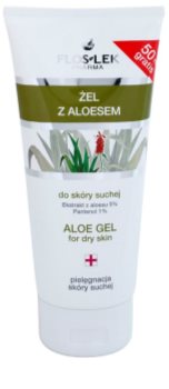 FlosLek Pharma Dry Skin Aloe Vera regenerační gel na obličej a dekolt