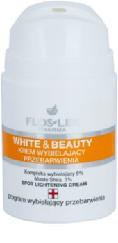 FlosLek Pharma White & Beauty bleichende Creme für die lokale Behandlung