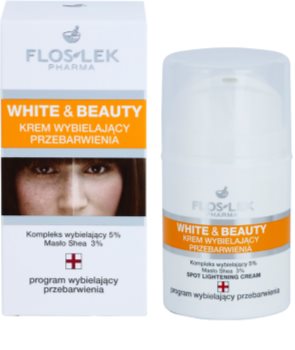 FlosLek Pharma White & Beauty bleichende Creme für die lokale Behandlung