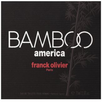 Franck Olivier Bamboo America eau de toilette para hombre 75 ml