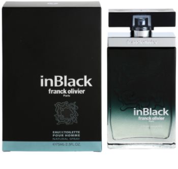 Franck Olivier In Black Pour Homme Eau de Toilette for Men 75 ml