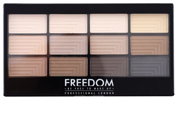 Freedom Pro 12 Audacious Mattes Eyeshadow Palette with Applicator