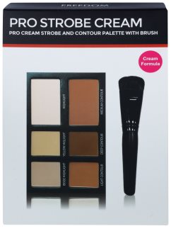 Freedom Pro Cream Strobe paleta za konture obraza s čopičem