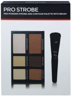 Freedom Pro Powder Strobe paleta za konture obraza s čopičem