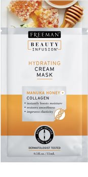 Freeman Beauty Infusion Manuka Honey + Collagen зволожуюча кремова маска для нормальної та сухої шкіри