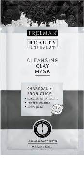 Freeman Beauty Infusion Charcoal + Probiotics Cleansing Clay Facial Mask