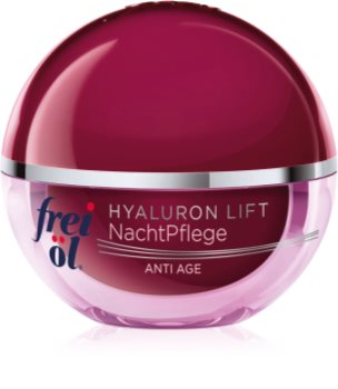 frei öl Anti Age Hyaluron Lift nočna regeneracijska krema za učvrstitev kože proti gubam