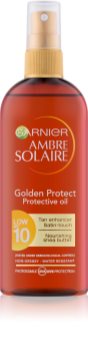Garnier Ambre Solaire Golden Protect olej na opaľovanie SPF 10