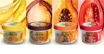 Garnier Fructis Banana Hair Food tápláló hajpakolás száraz hajra
