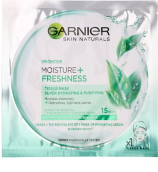 Garnier Skin Naturals Moisture+Freshness super vlažilna čistilna tekstilna maska za normalno do mešano kožo