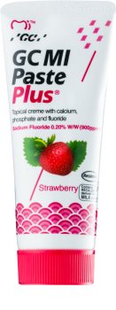 GC MI Paste Plus Strawberry crème protectrice reminéralisante pour dents sensibles au fluorure