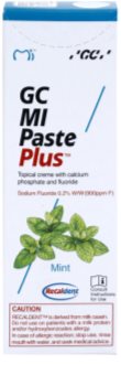 GC MI Paste Plus Mint Crema protectoare de remineralizare pentru dinți sensibili cu flor