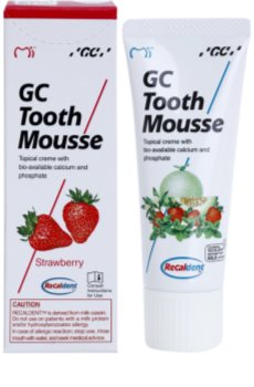 GC Tooth Mousse Strawberry Protective Remineralising Cream for Sensitive Teeth Without Fluoride