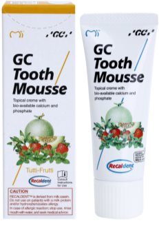 GC Tooth Mousse Tutti Frutti remineralizirajuća zaštitna krema za osjetljive zube bez fluorida