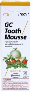 GC Tooth Mousse Tutti Frutti remineralizirajuća zaštitna krema za osjetljive zube bez fluorida
