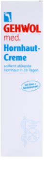 Gehwol Med crema emolienta pe pielea fierbinte