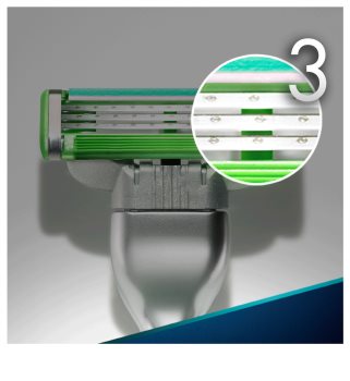 Gillette Mach 3 Sensitive zapasowe ostrza 4 szt.